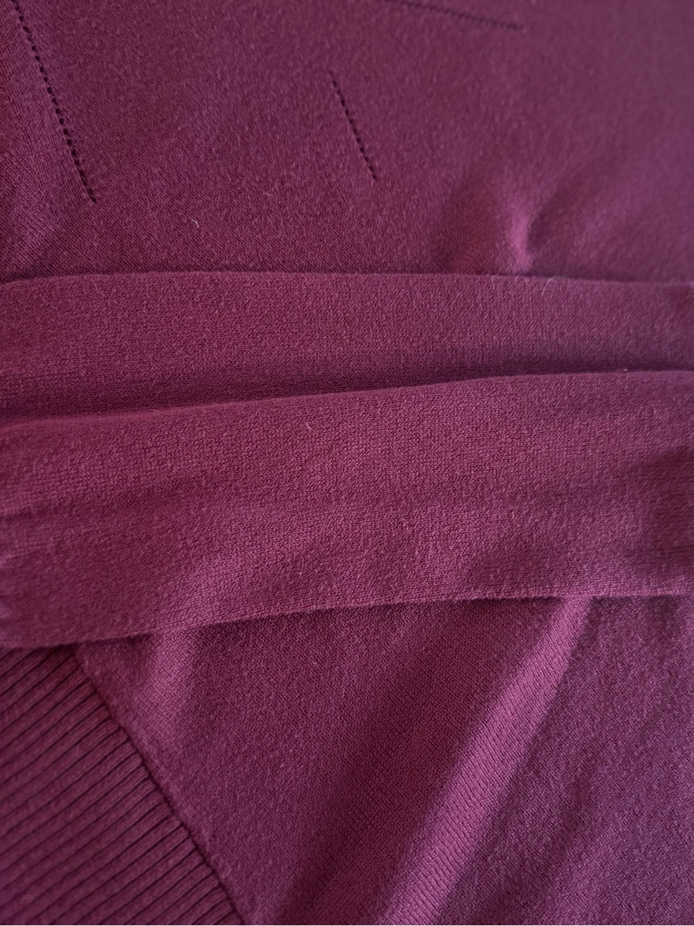 Planet Women’s Red Asymmetric Knit Sweater - Picture 5 of 9
